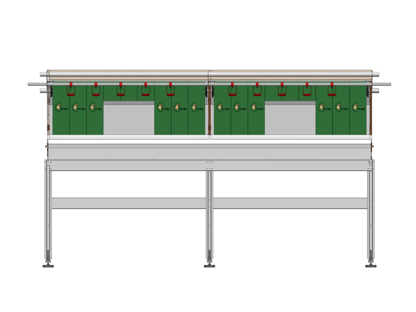 Flat Roof – Single Tier